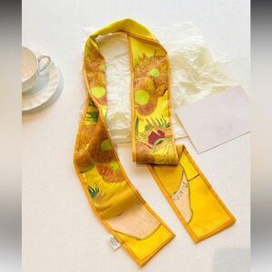 Yellow Floral Scarf A1196